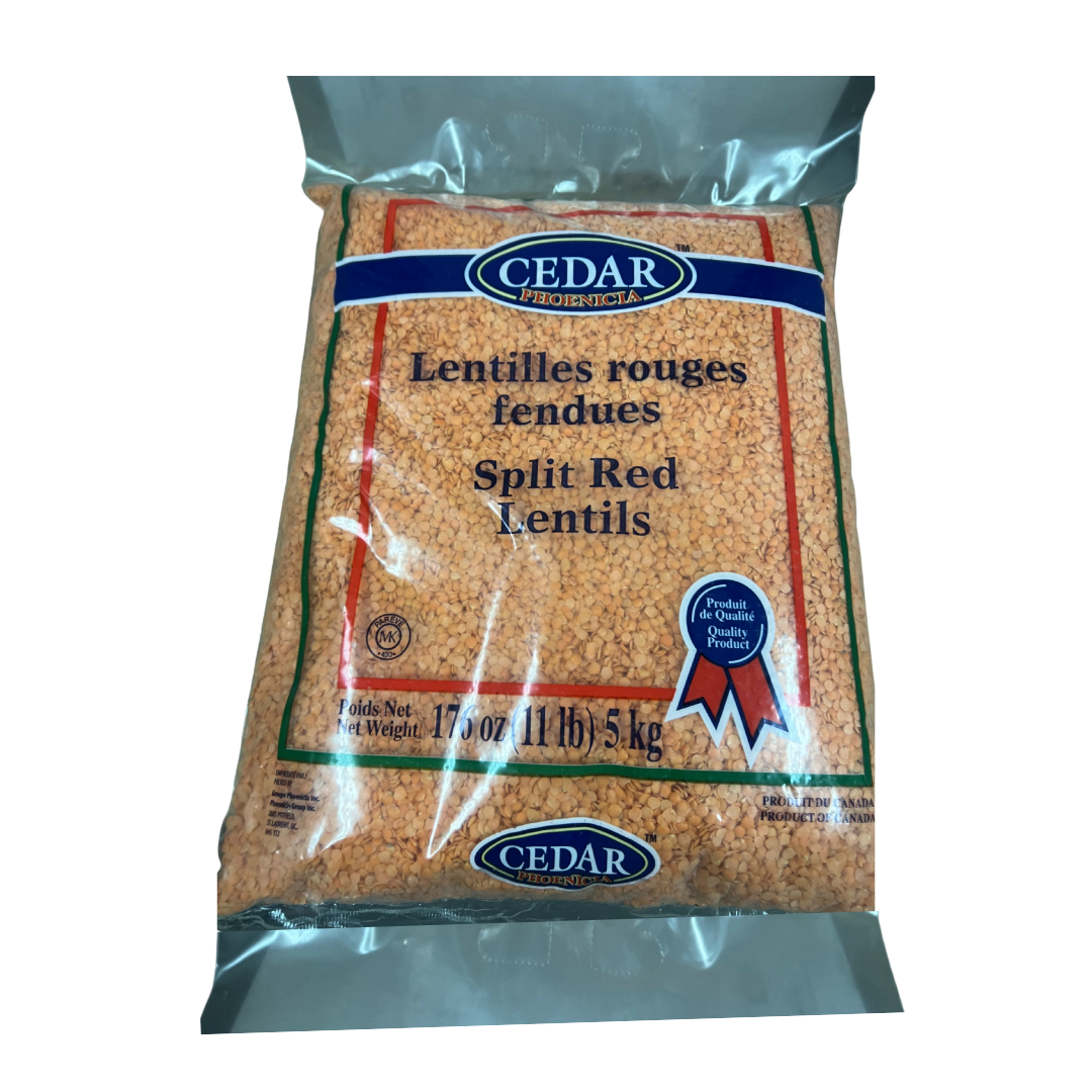 Lentilles cassées rouges sèches Nupak