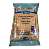 Lentilles cassées rouges sèches Nupak