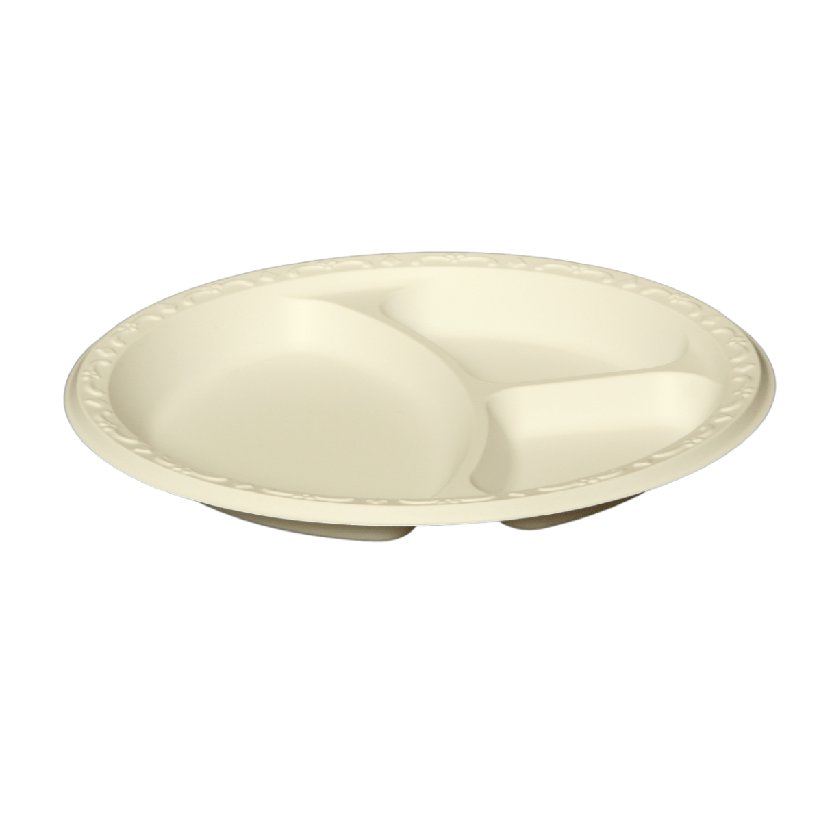 Round plate 3 compartments